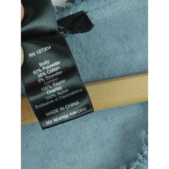 Ali Miles XL Top Lace Vest Shabby Chic Artsy Boho Romantic Lagenlook Gray - Picture 3 of 9